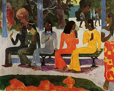 We Shall Not Go to Market Today (Ta Matete) Paul Gauguin